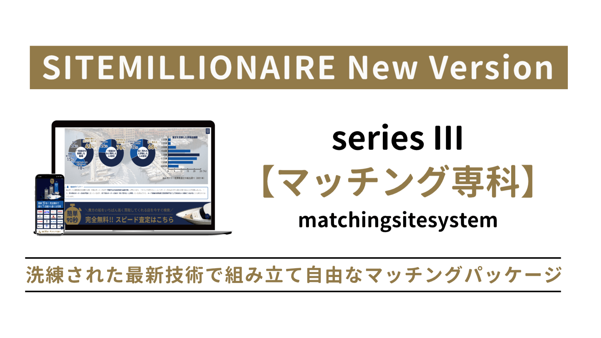 マッチングサイト構築システム SITEMILLIONAIRE取り扱い商品画像